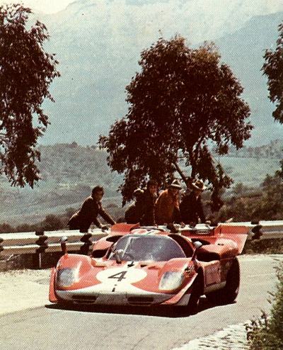 Parkes / Muller Ferrari near Campofelice in the 1970 Targa Florio